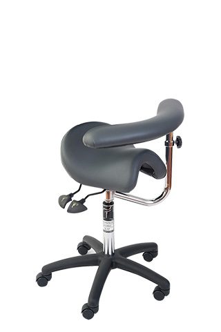 Bambach Saddle Seat Swing Arm Narrowtue No Back Ergonomic Chair